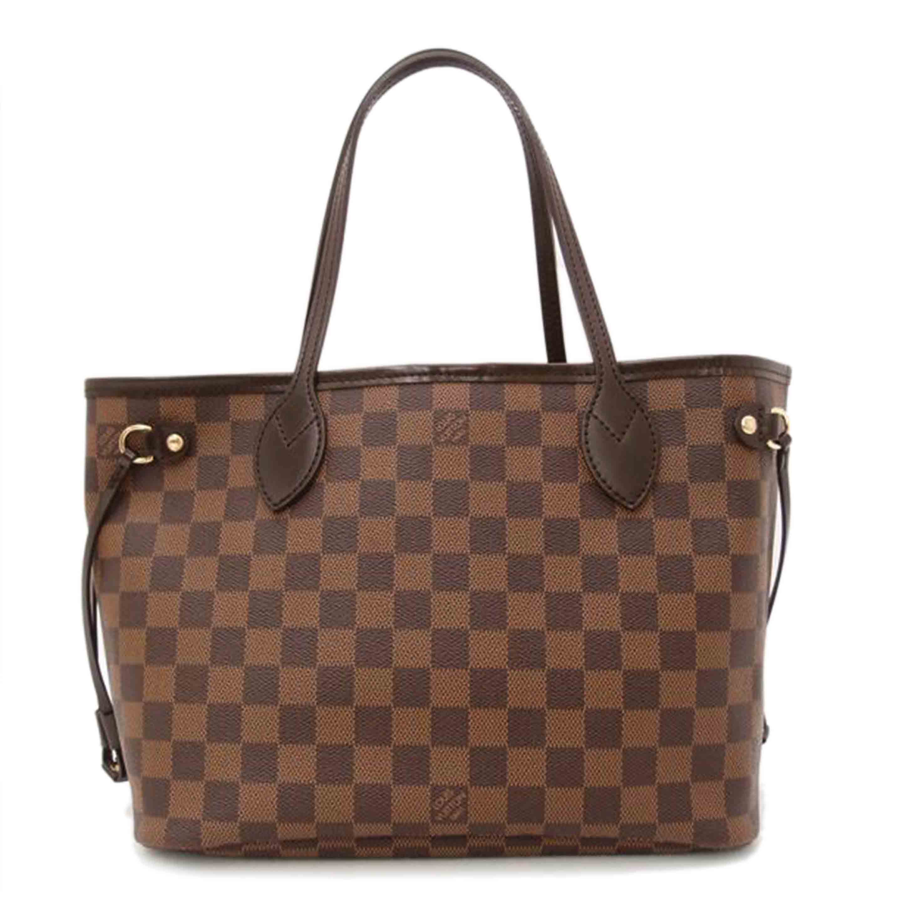 LOUIS VUITTON ルイヴィトン ルイ・ヴィトン ビトン 市松模様 ブラウン 茶 ショルダーバッグ ハンドバッグ トートバッグ レディース 定番 人気 LV 肩がけ/旧型ネヴァーフルPM/ダミエ・エベヌ/N51109//VI2***/Aランク/69