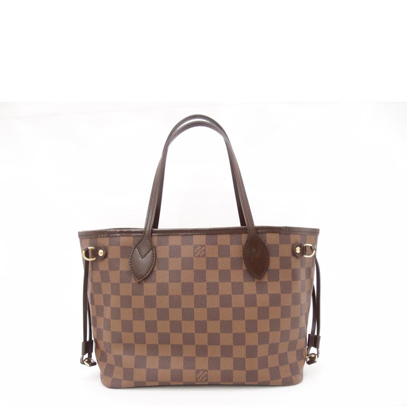 LOUIS VUITTON ルイヴィトン ルイ・ヴィトン ビトン 市松模様 ブラウン 茶 ショルダーバッグ ハンドバッグ トートバッグ レディース 定番 人気 LV 肩がけ/旧型ネヴァーフルPM/ダミエ・エベヌ/N51109//VI2***/Aランク/69