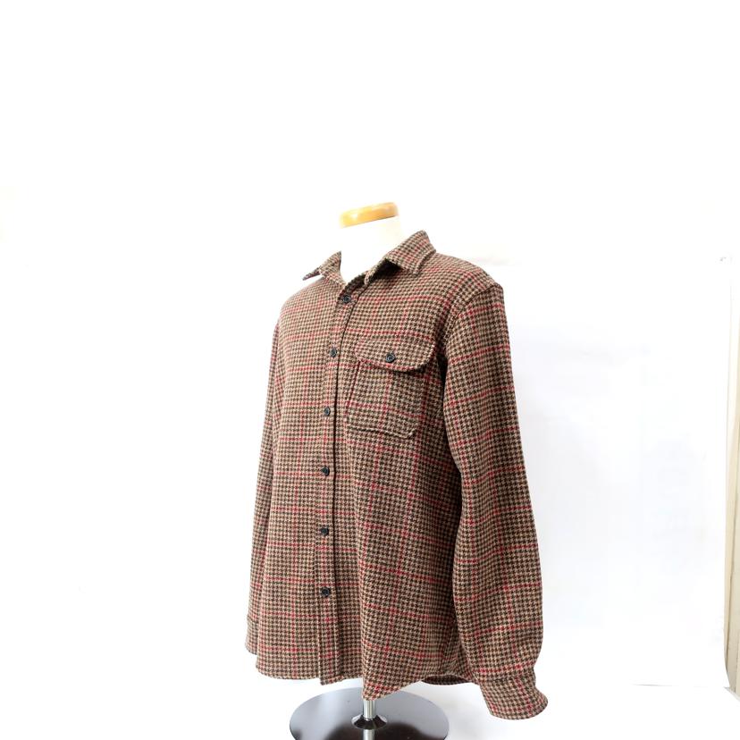 RALPH LAUREN ラルフローレン/スエードパッチ シェットランド ウールオーバーシャツ/Lサイズ/MNPOWOV16822591//SAランク/65