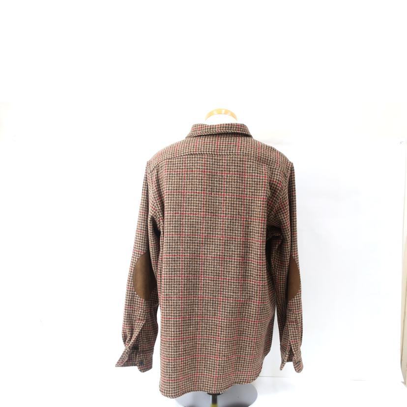 RALPH LAUREN ラルフローレン/スエードパッチ シェットランド ウールオーバーシャツ/Lサイズ/MNPOWOV16822591//SAランク/65