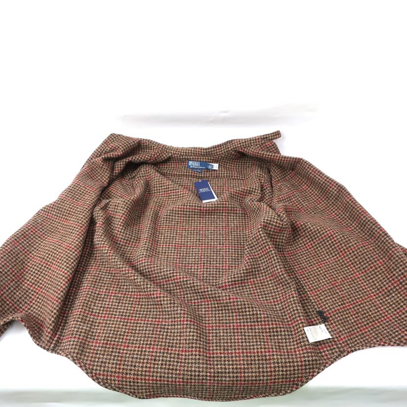 RALPH LAUREN ラルフローレン/スエードパッチ シェットランド ウールオーバーシャツ/Lサイズ/MNPOWOV16822591//SAランク/65