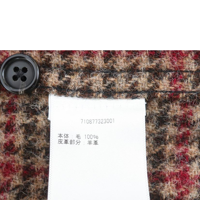 RALPH LAUREN ラルフローレン/スエードパッチ シェットランド ウールオーバーシャツ/Lサイズ/MNPOWOV16822591//SAランク/65