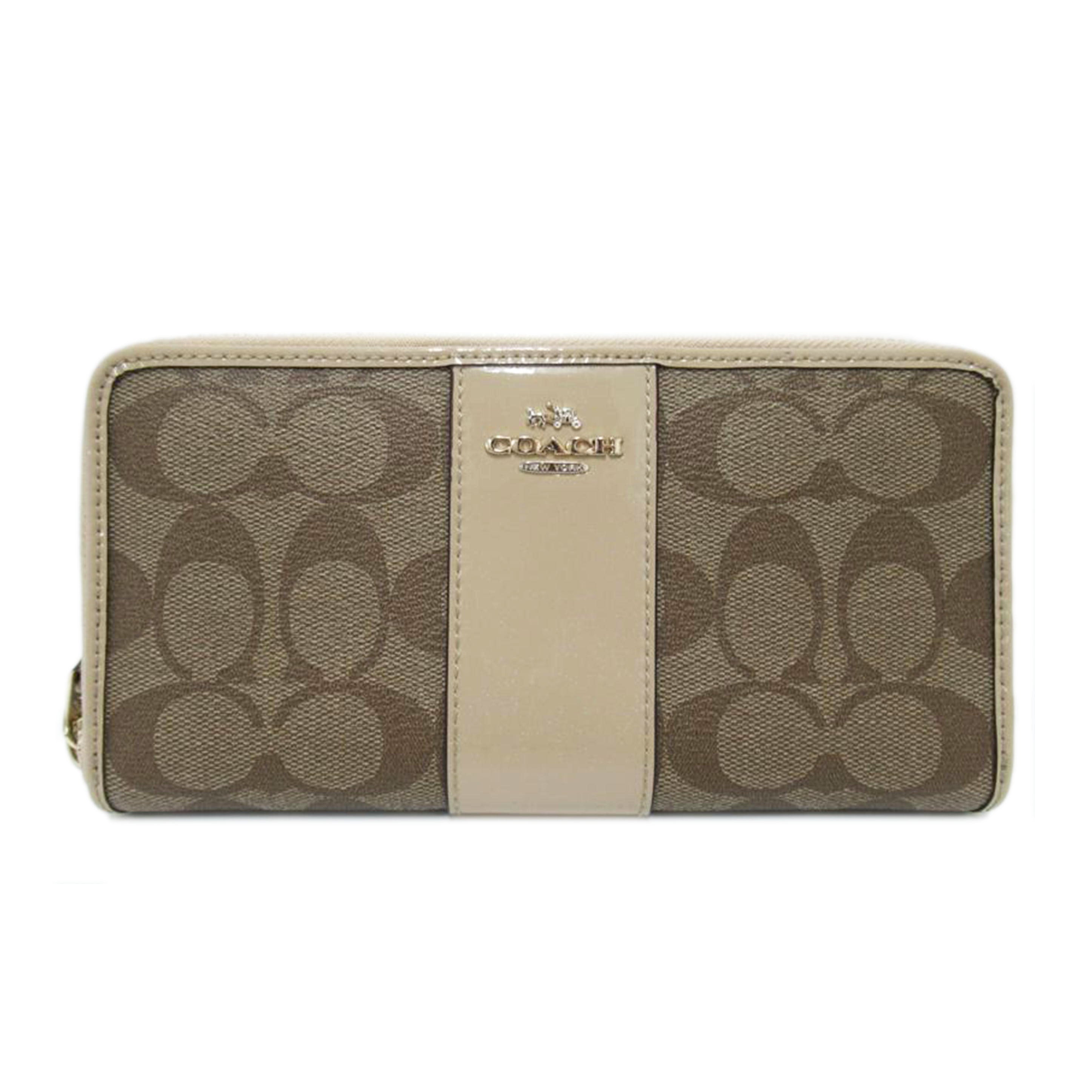 COACH/ラウンドファスナー長財布/シグネチャー/F54630//G1692/ABランク/63