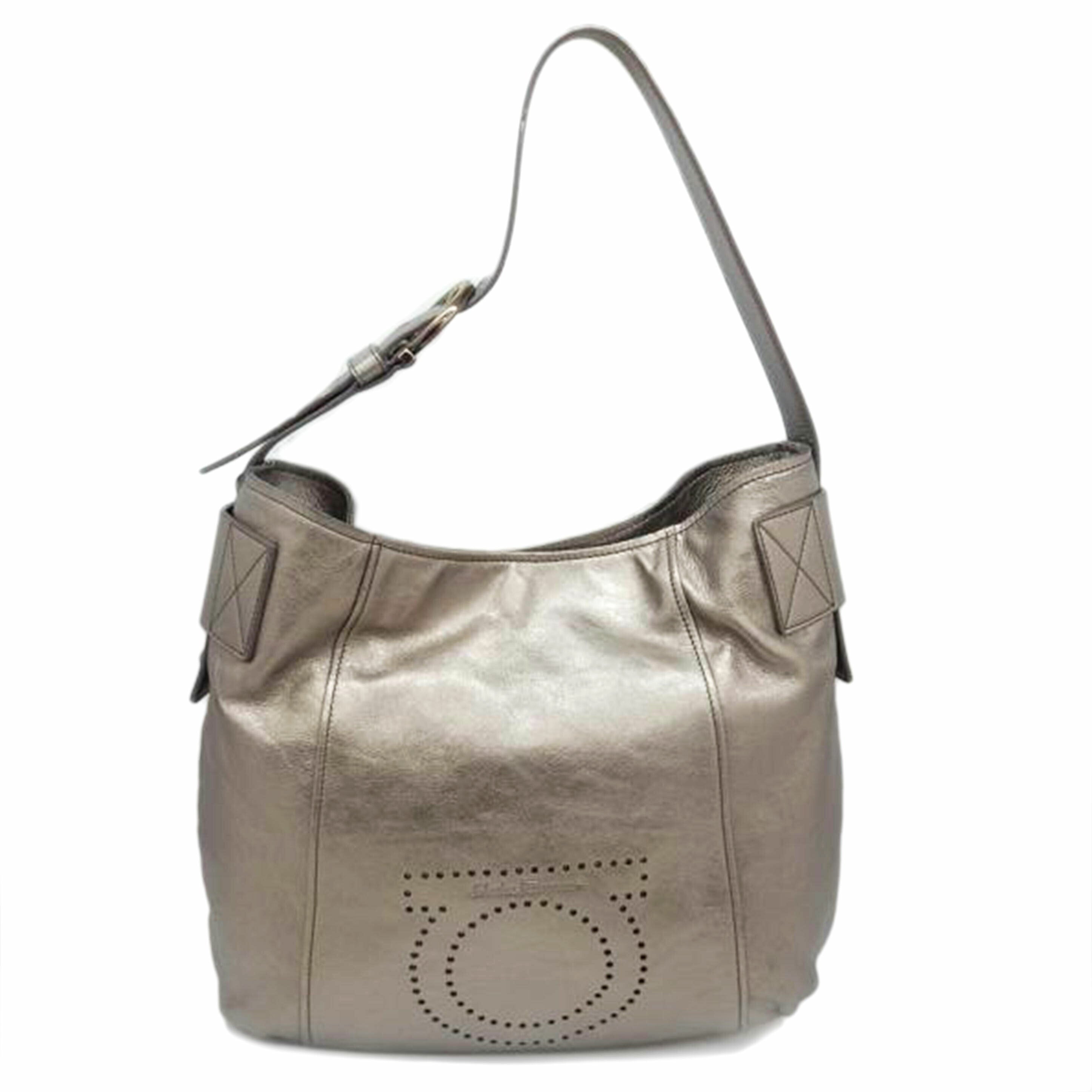 S.Ferragamo サルバトーレフェラガモ/ガンチーニ/ワンショルダーバッグ/シャンパンゴールド//ABランク/02