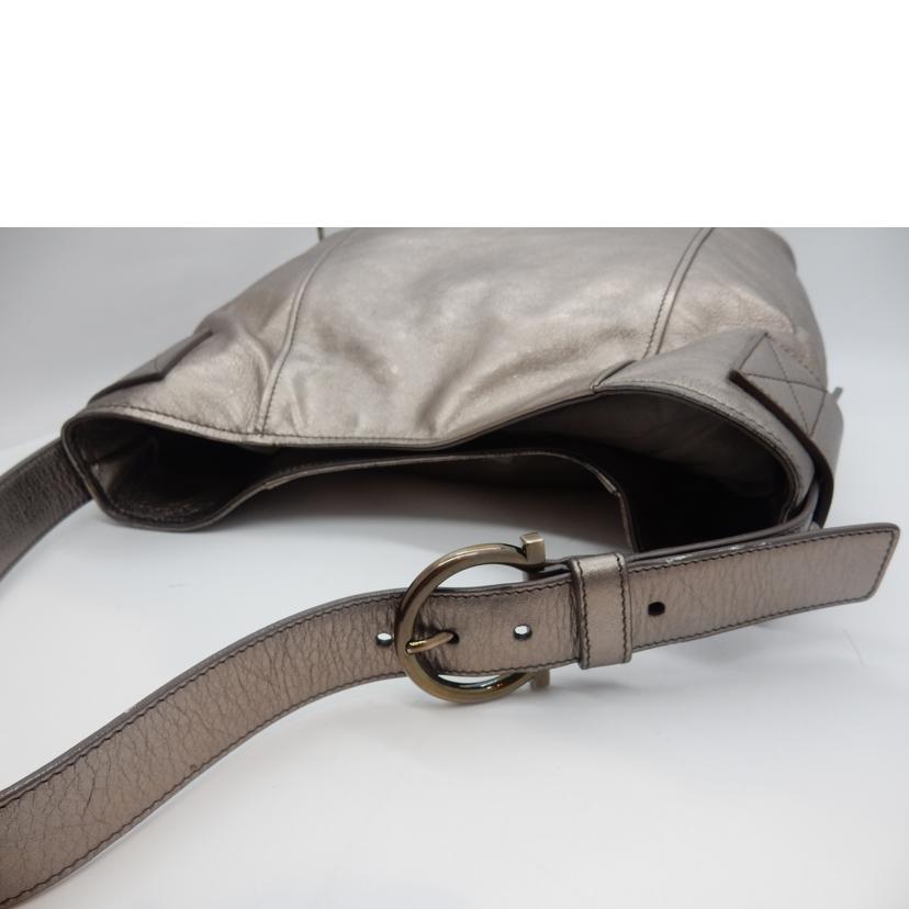 S.Ferragamo サルバトーレフェラガモ/ガンチーニ/ワンショルダーバッグ/シャンパンゴールド//ABランク/02