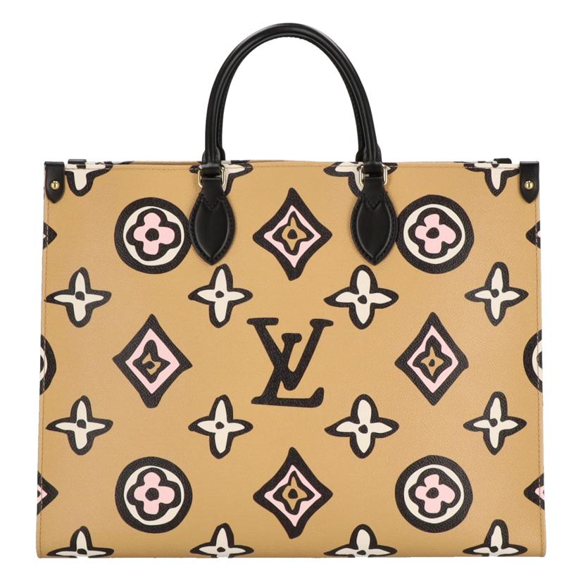 LV ルイヴィトン/オンザゴーGM/アリゾナベージュ/M45814//ICタ**/SAランク/75