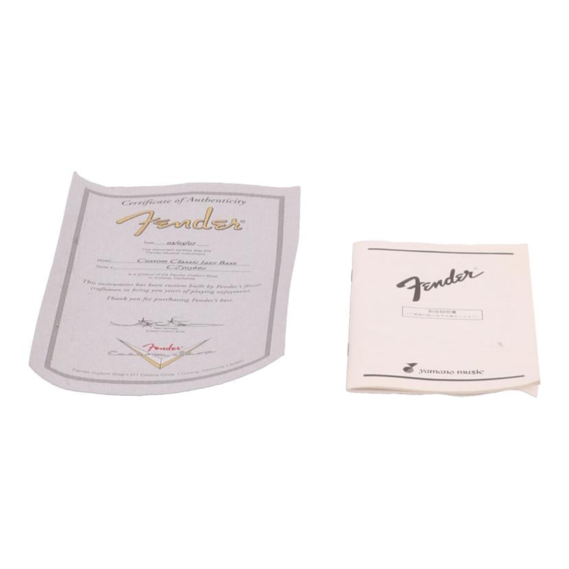 Fender USA Custom shop フェンダーUSA カスタムショップ/エレキベース/Custom Classic JAZZ BASS//CZ503660/Cランク/05