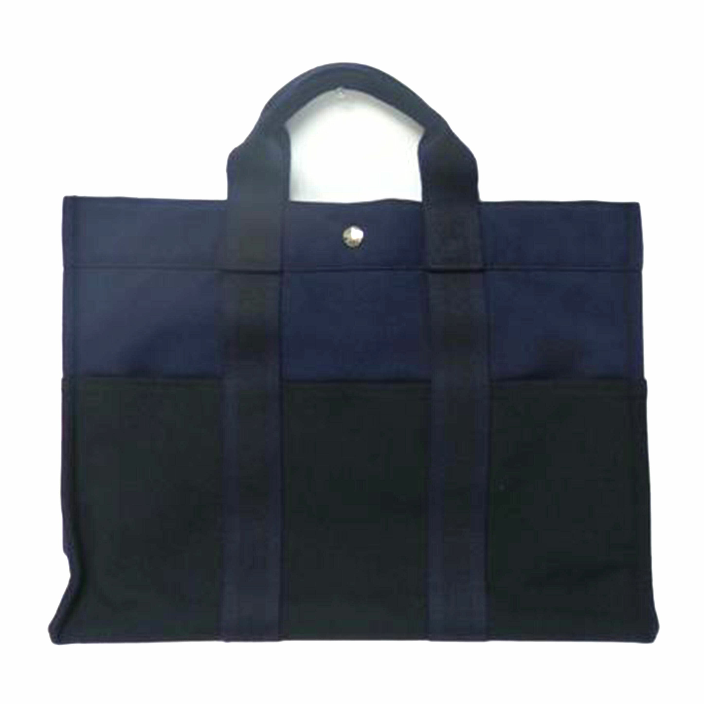 HERMES エルメス/フールトゥトートMM/ネイビー×ブラック//Aランク/84