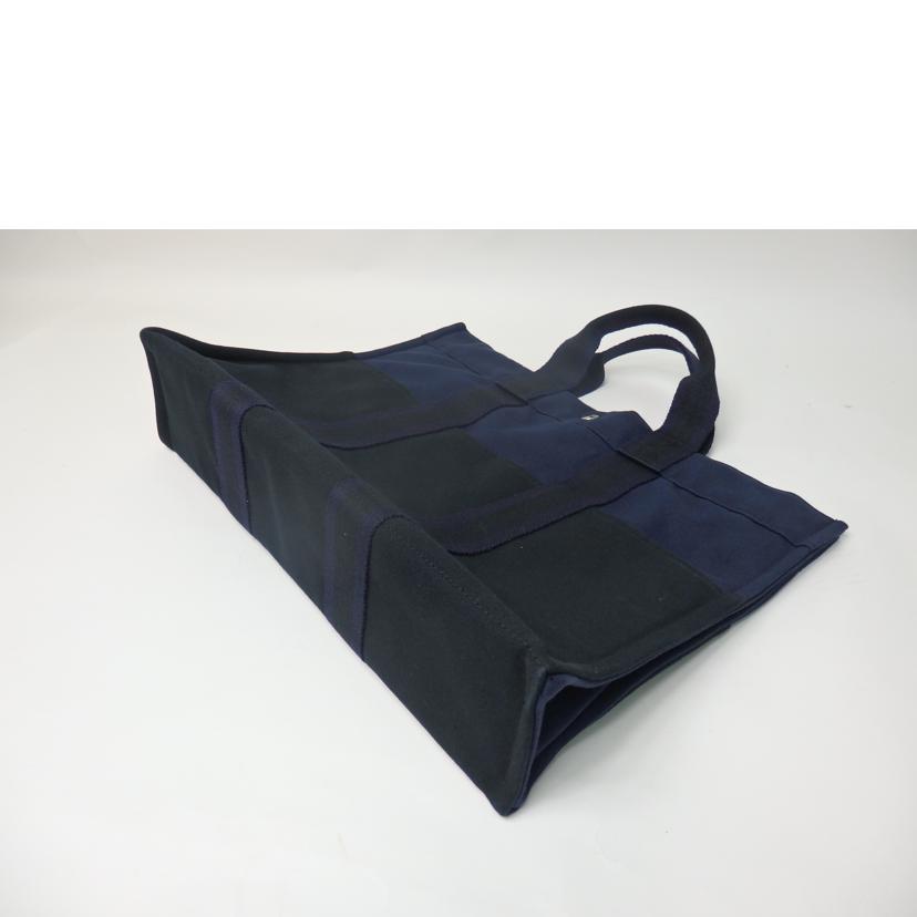 HERMES エルメス/フールトゥトートMM/ネイビー×ブラック//Aランク/84