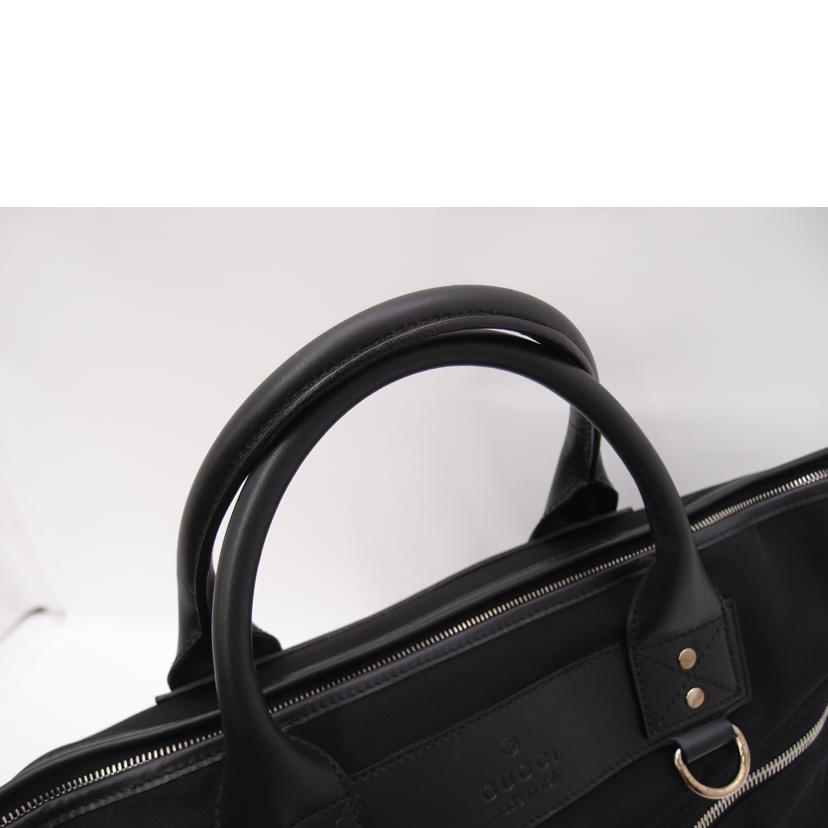 GUCCI グッチ 黒 ハンド メンズ/ウェブループナイロントート/ブラック/246392//520981/Aランク/69