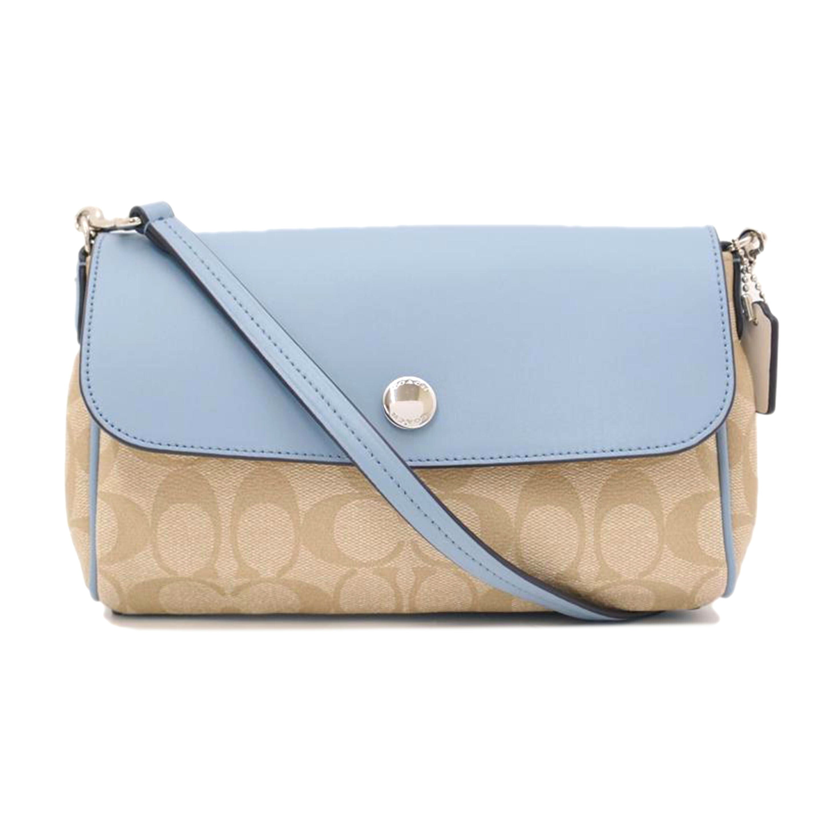 COACH コーチ/シグネチャーリバーシブルショルダー/ホワイト×ブルー/F59534//A1732/SAランク/69