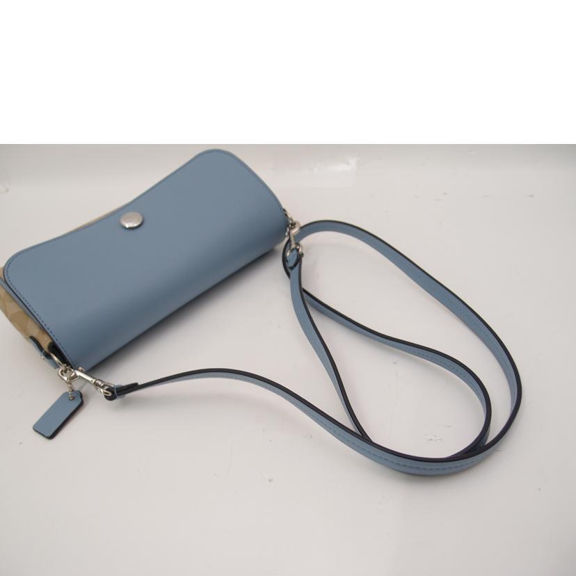 COACH コーチ/シグネチャーリバーシブルショルダー/ホワイト×ブルー/F59534//A1732/SAランク/69
