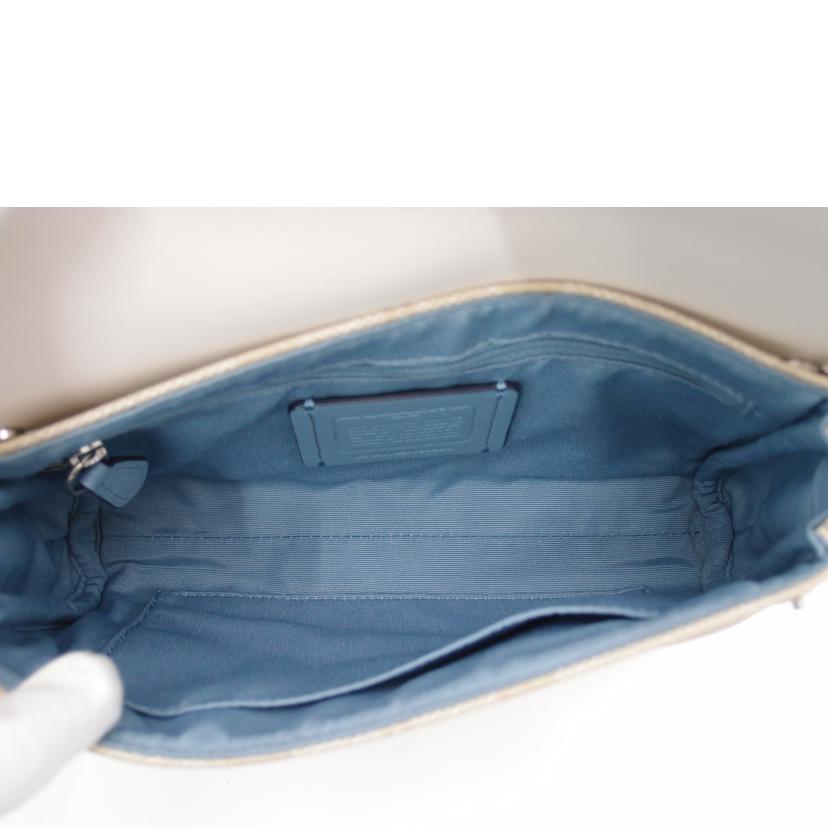 COACH コーチ/シグネチャーリバーシブルショルダー/ホワイト×ブルー/F59534//A1732/SAランク/69