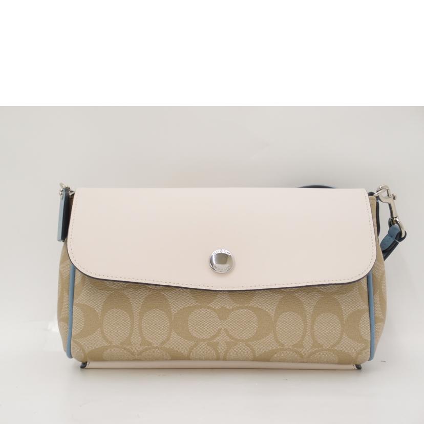 COACH コーチ/シグネチャーリバーシブルショルダー/ホワイト×ブルー/F59534//A1732/SAランク/69
