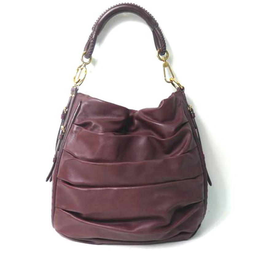 Christian Dior クリスチャンディオール/レザーワンショルダーバッグ/ボルドー//08-MA-0160/Bランク/84