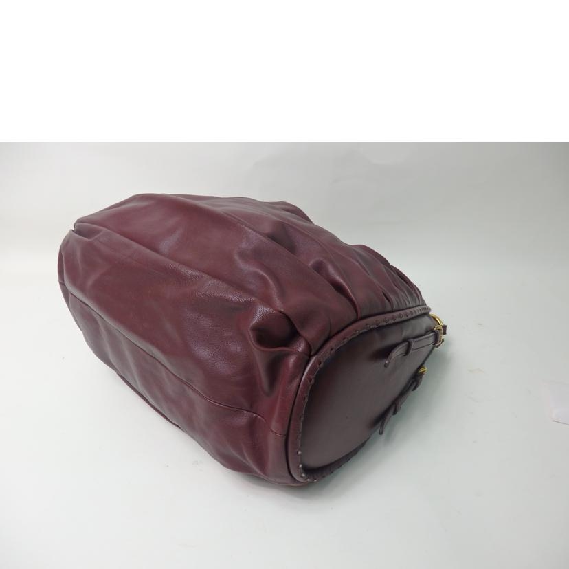 Christian Dior クリスチャンディオール/レザーワンショルダーバッグ/ボルドー//08-MA-0160/Bランク/84