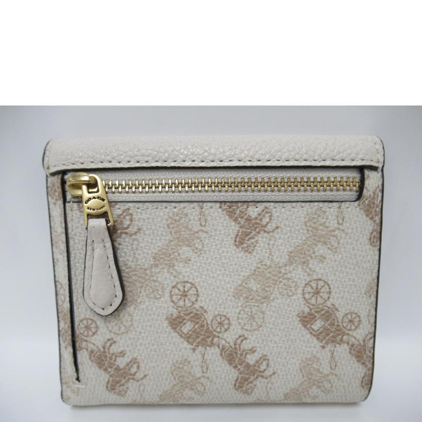 COACH/三つ折財布/ホース&キャリッジ/C3161//E2246/Aランク/63