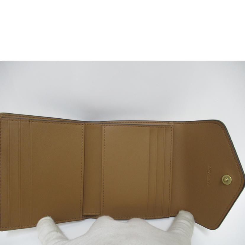 COACH/三つ折財布/ホース&キャリッジ/C3161//E2246/Aランク/63