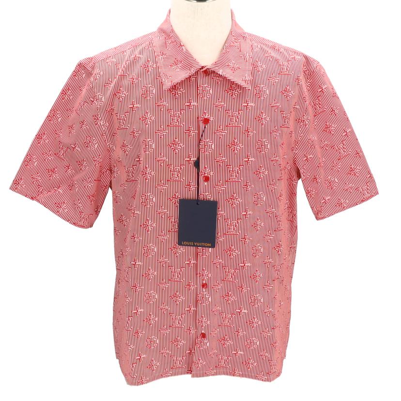 LOUIS VUITTON ルイヴィトン/シグネチャーストライプ半袖シャツ・RD/RM231Q TA0 HOS53W//Aランク/85