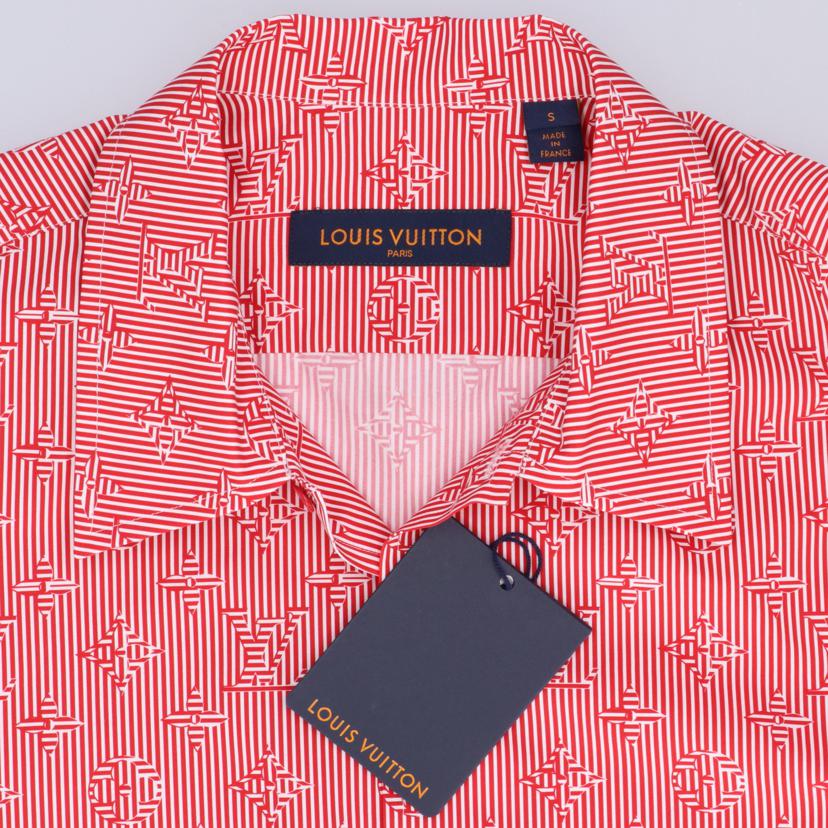 LOUIS VUITTON ルイヴィトン/シグネチャーストライプ半袖シャツ・RD/RM231Q TA0 HOS53W//Aランク/85