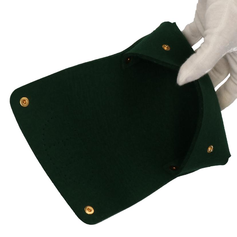 HERMES エルメス/トランプケース フェルト/緑//ABランク/75