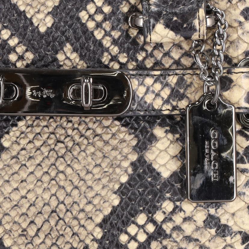 COACH コ-チ/パイソン型押し/2WAYバック/38361//D16**/ABランク/75