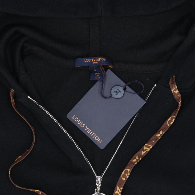 LOUIS VUITTON ルイヴィトン/カシミアコットンジップパーカー・BK//Aランク/85