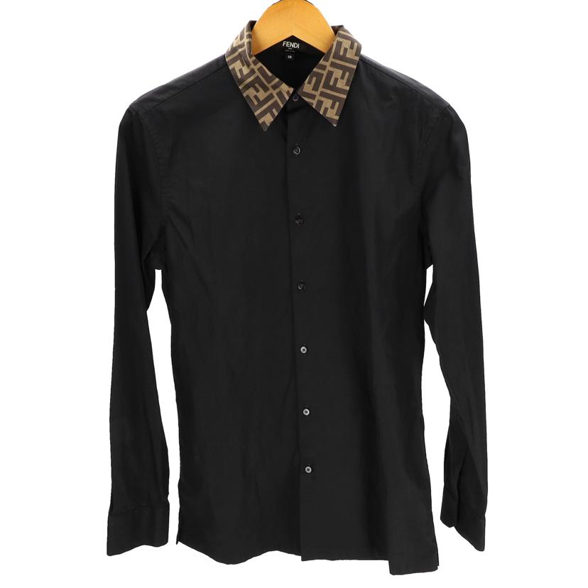 FENDI フェンディ/ズッカ長袖シャツ・BK//ABランク/85