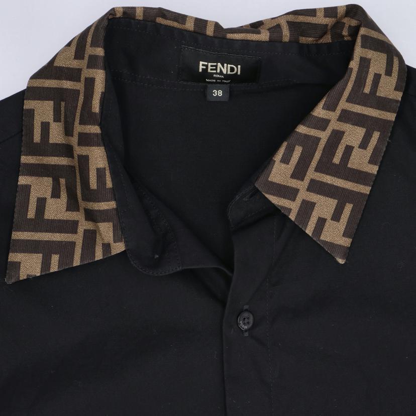 FENDI フェンディ/ズッカ長袖シャツ・BK//ABランク/85