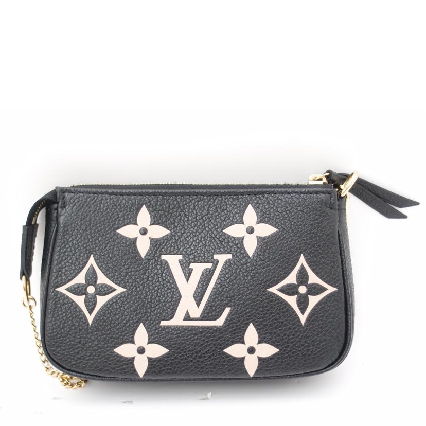 LOUIS VUITTON ルイヴィトン ハンド 黒 /ミニポシェット・アクセソワール/バイカラーモノグラムアンプラント/ノワール/M80732//RFID確認済/SAランク/69