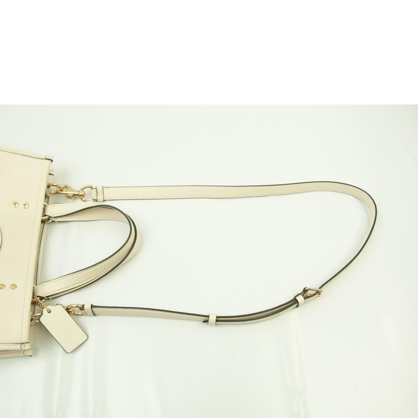 COACH コーチ/レザーデンプシーウィズパッチ2wayキャリオール/ホワイト/C2004//G2161/Aランク/83