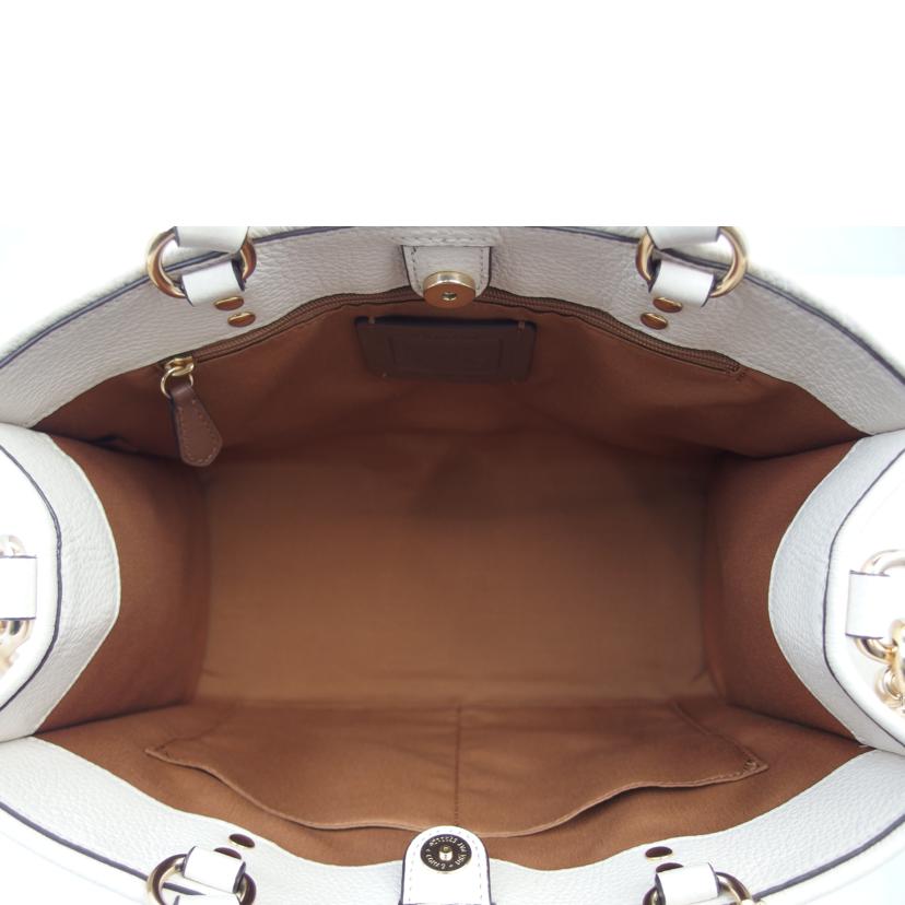 COACH コーチ/レザーデンプシーウィズパッチ2wayキャリオール/ホワイト/C2004//G2161/Aランク/83