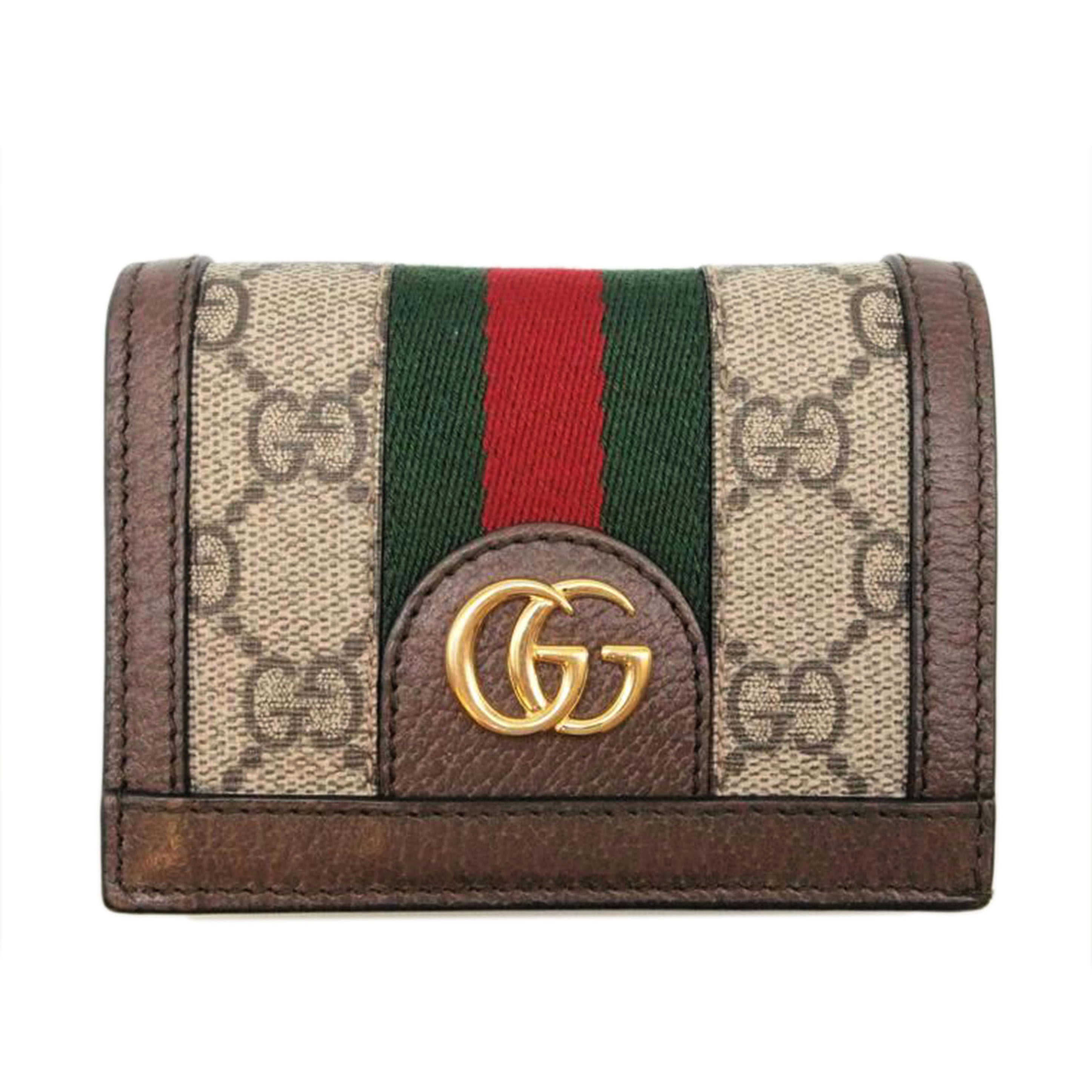 GUCCI グッチ/GGキャンバスオフディアコンパクトウォレット/523155//493075/ABランク/91
