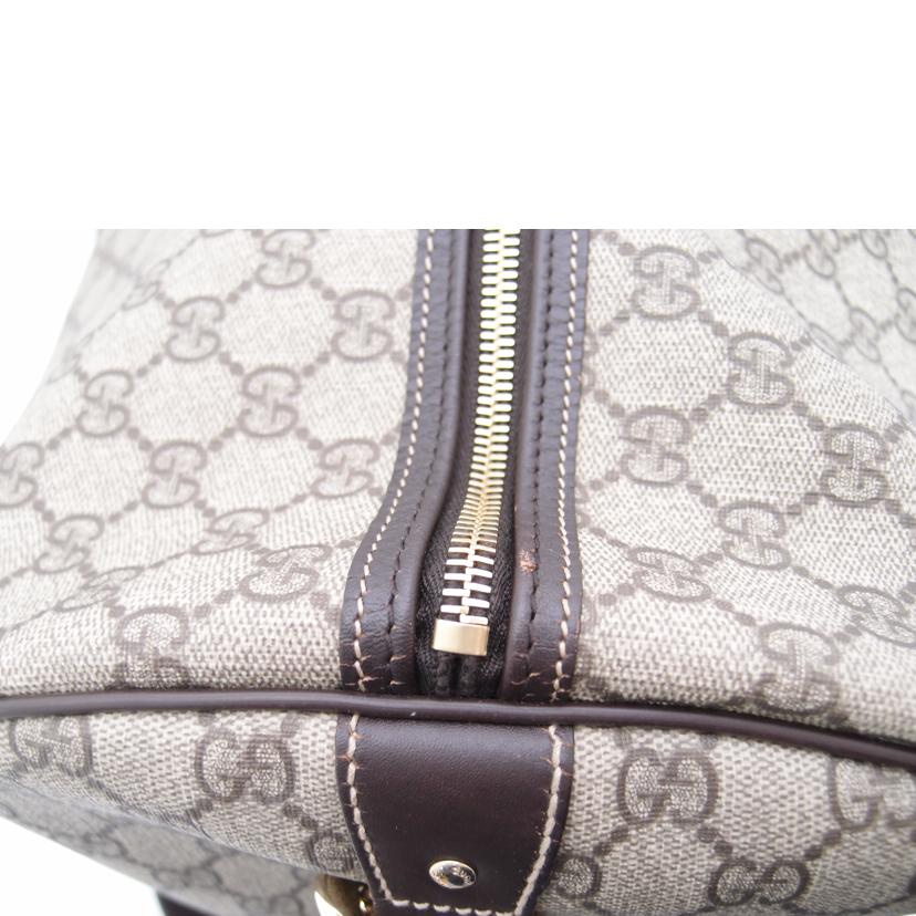 GUCCI グッチ ショルダーバッグ 旅行カバン トラベルバック メンズ レディース 肩掛け/GGスプリーム2wayボストン/ブラウン/206500//213***/Aランク/69