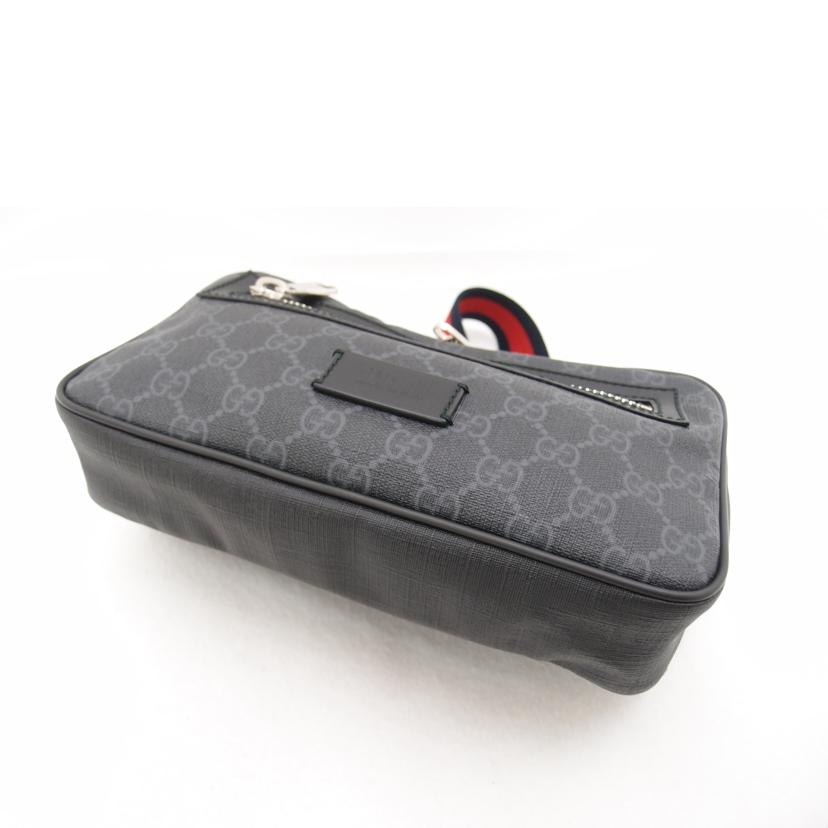 GUCCI グッチ ウエストポーチ 黒 メンズ シェリー/ソフトGGスプリームボディバッグ/ブラック/474293//200***/SAランク/69