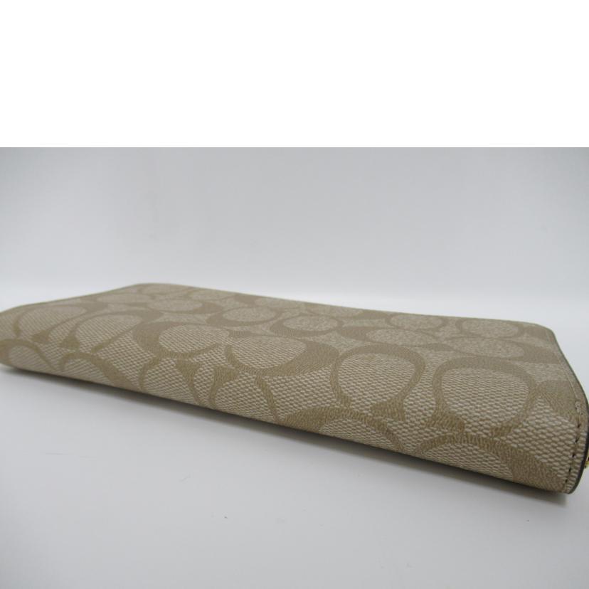 COACH/ラウンドファスナー長財布/シグネチャー/F59267//H1881/Aランク/63