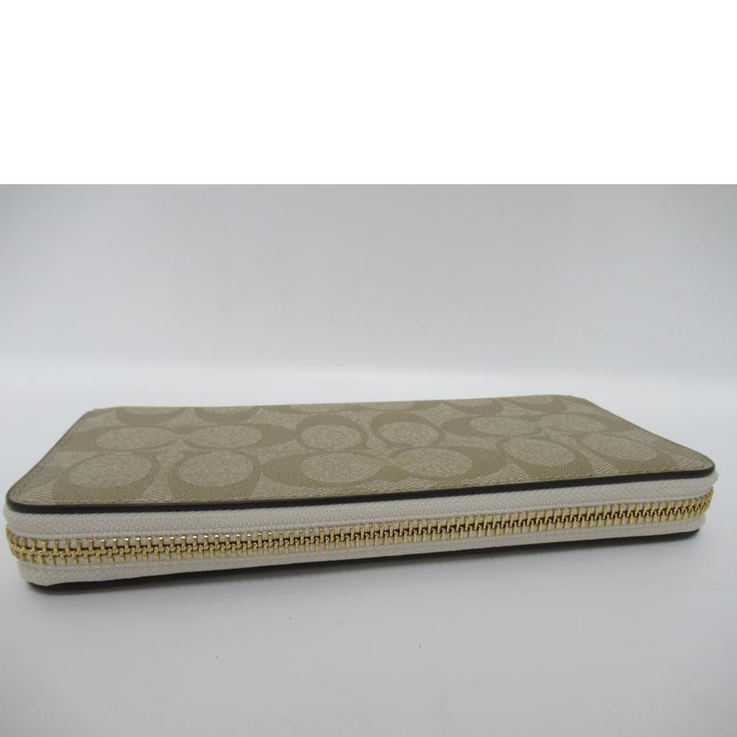 COACH/ラウンドファスナー長財布/シグネチャー/F59267//H1881/Aランク/63