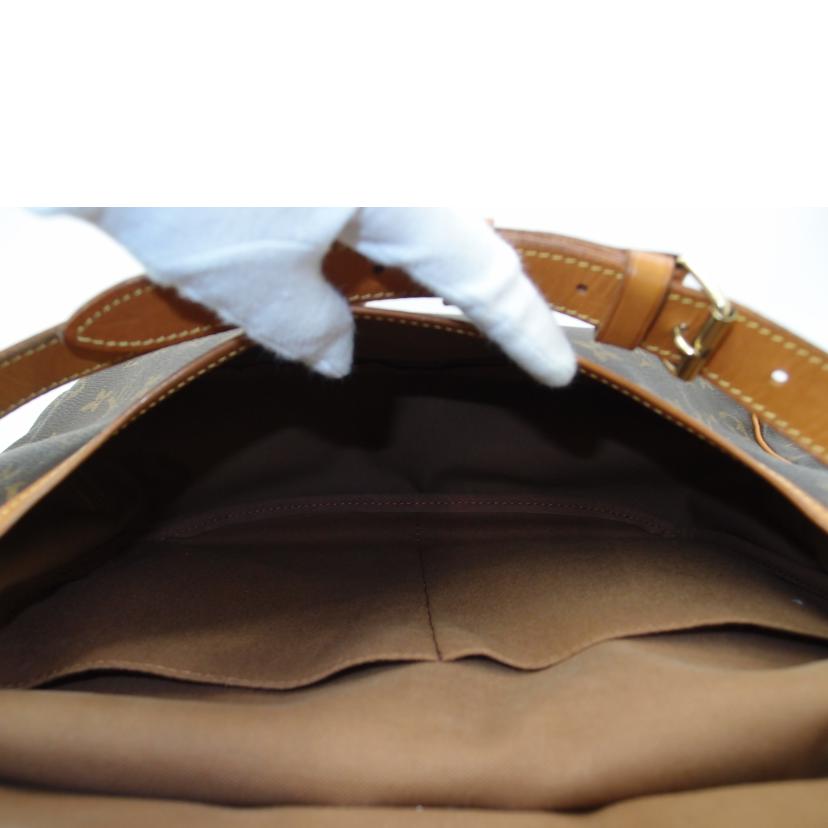 LOUIS VUITTON ルイヴィトン ルイ・ヴィトン ビトン ショルダーバッグ ブラウン メンズ レディース 定番 人気 LV 斜め掛け 肩がけ/ソミュール35/モノグラム/M42254//AR0***/Bランク/69