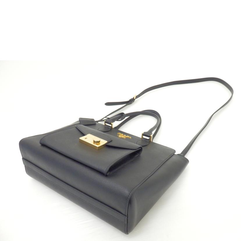 PRADA プラダ(PRADA)/サフィアーノ2WAYハンドバッグ/1BA189//Bランク/88