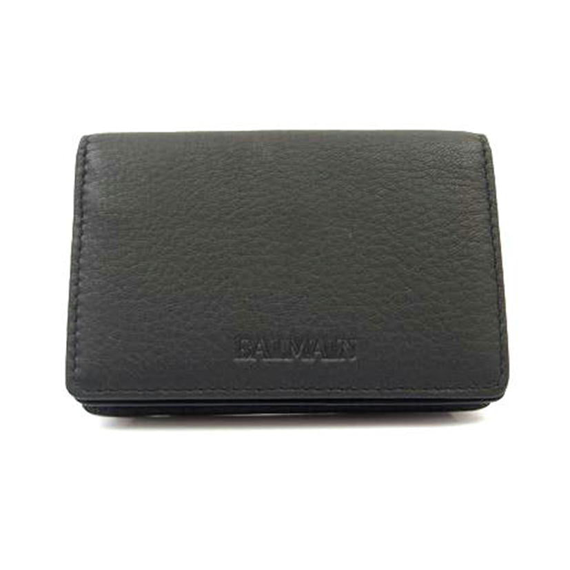BALMAIN バルマン/バルマン レザーカードケース ブラック//ABランク/83