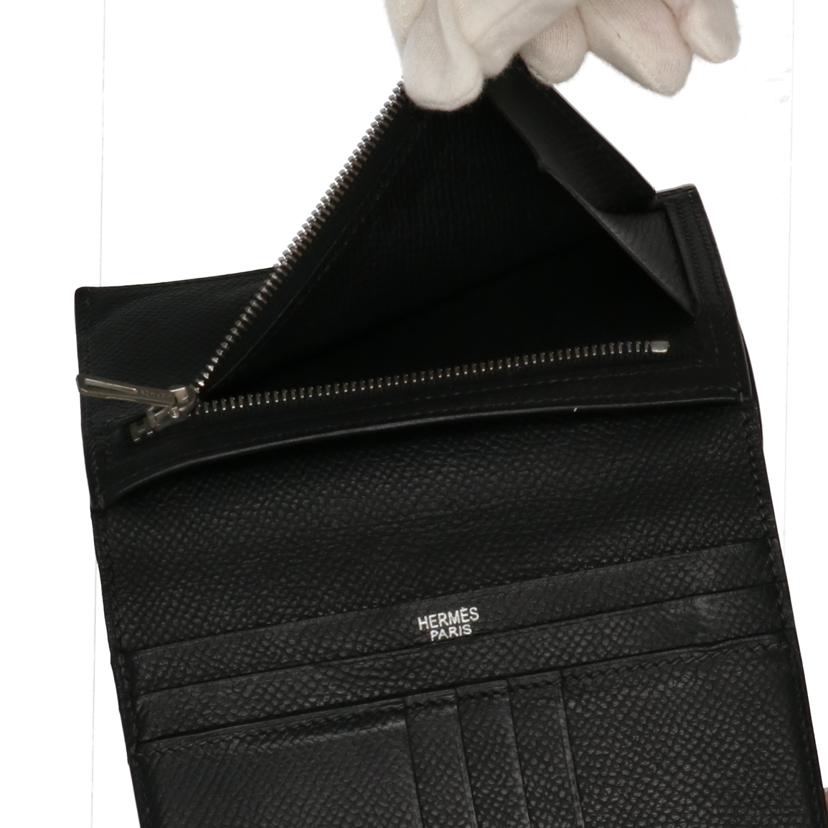 HERMES エルメス/ベアンコンパクト レザー財布//B10□I/Bランク/75