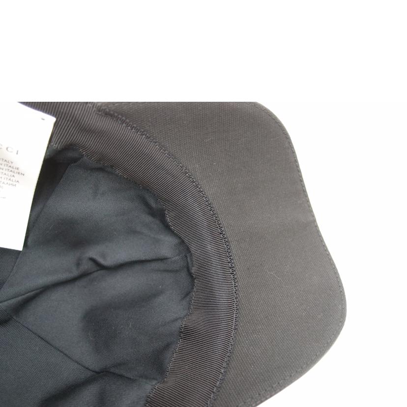 GUCCI グッチ キャンバス コットン 黒 帽子 レディース メンズ/インターロッキングGベースボールキャップ/ブラック/387554//4H0**/Aランク/69