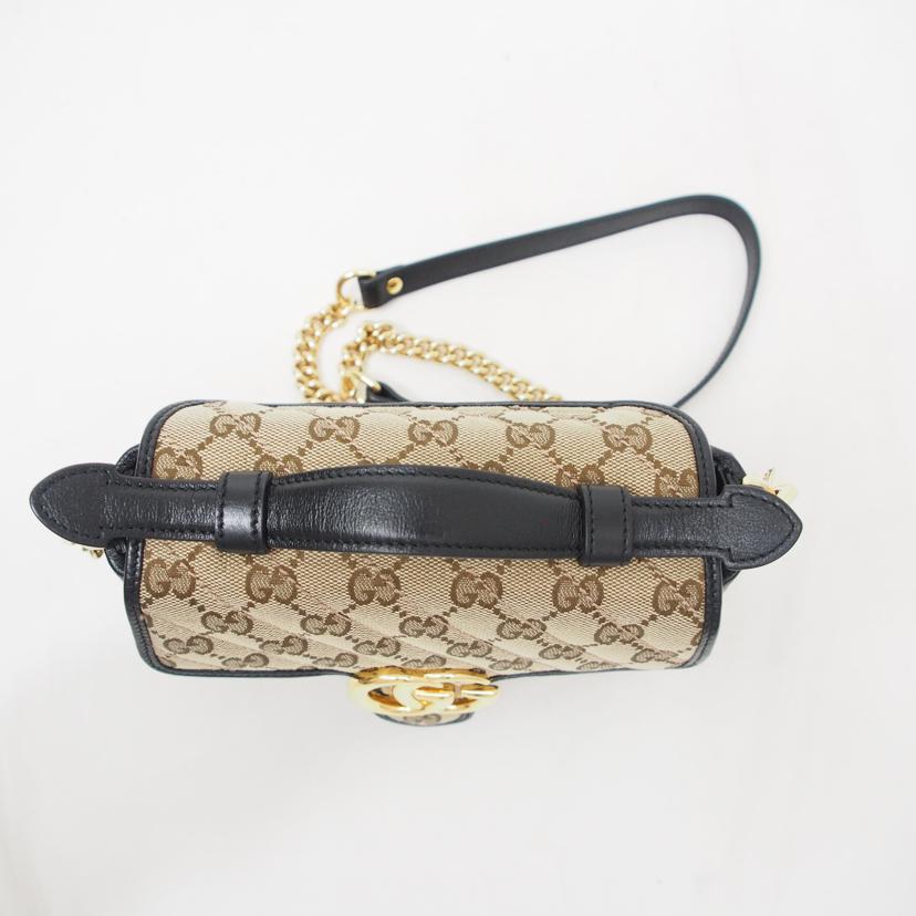 GUCCI グッチ/GGマーモント ミニトップハンドルバッグ/583571//486628/ABランク/78