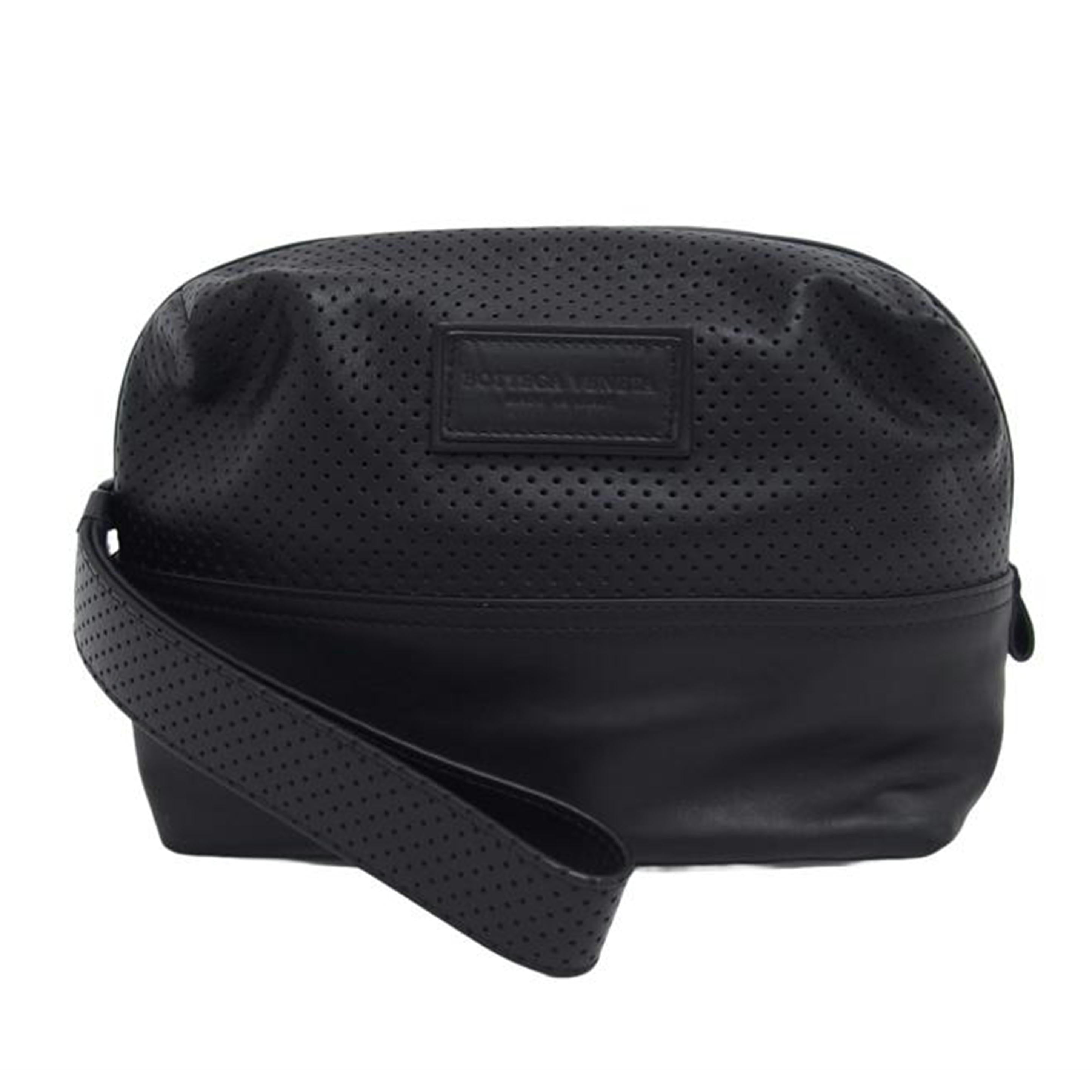 BOTTEGA VENETA ボッテガヴェネタ/パンチングレザー/マルチポーチ/ブラック//B07*******/Aランク/04