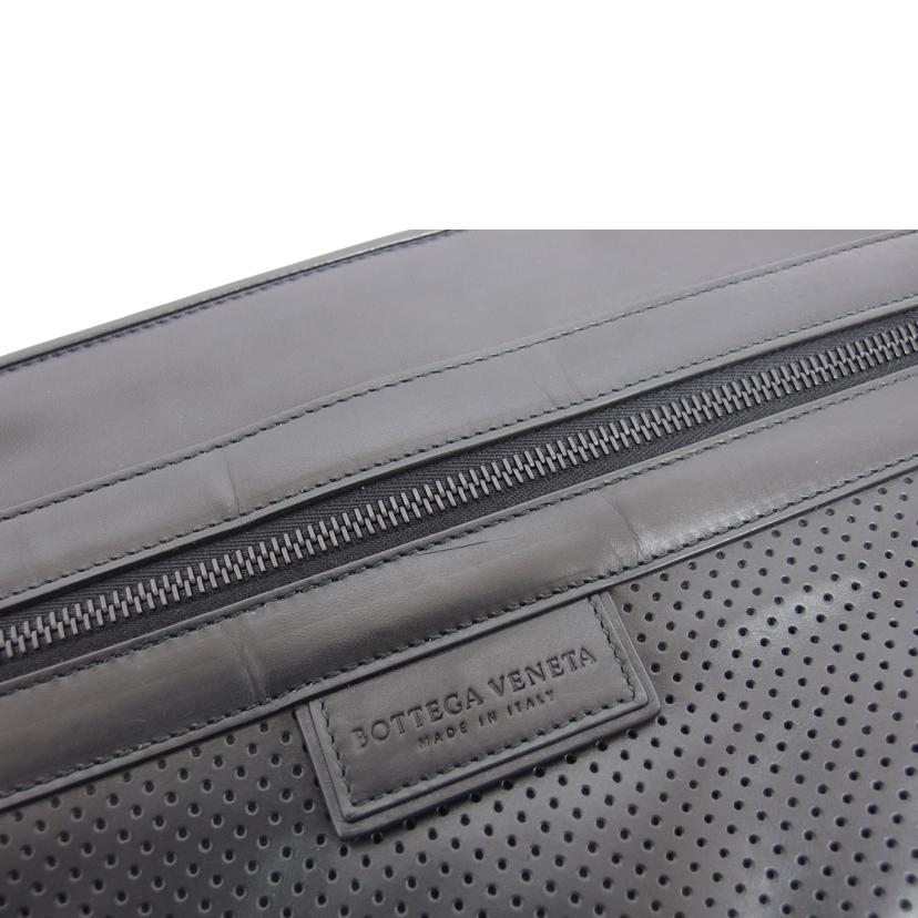 BOTTEGA VENETA ボッテガヴェネタ/パンチングレザー/クラッチバッグ/ブラック//B07*******/ABランク/04
