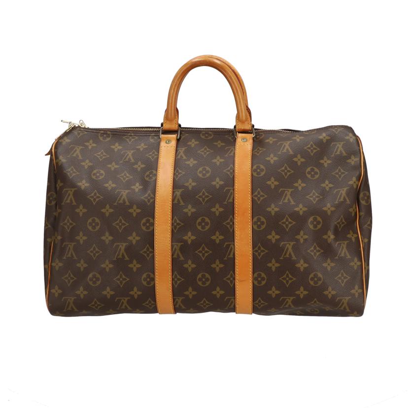 LOUIS VUITTON ルイヴィトン ルイ・ヴィトン ビトン ショルダーバッグ ハンドバッグ トートバッグ ボストンバッグ トラベルバッグ ブラウン メンズ レディース 定番 人気 LV 斜め掛け 肩がけ/キーポル 45/モノグラム/M41428//SP0***/Bランク/93