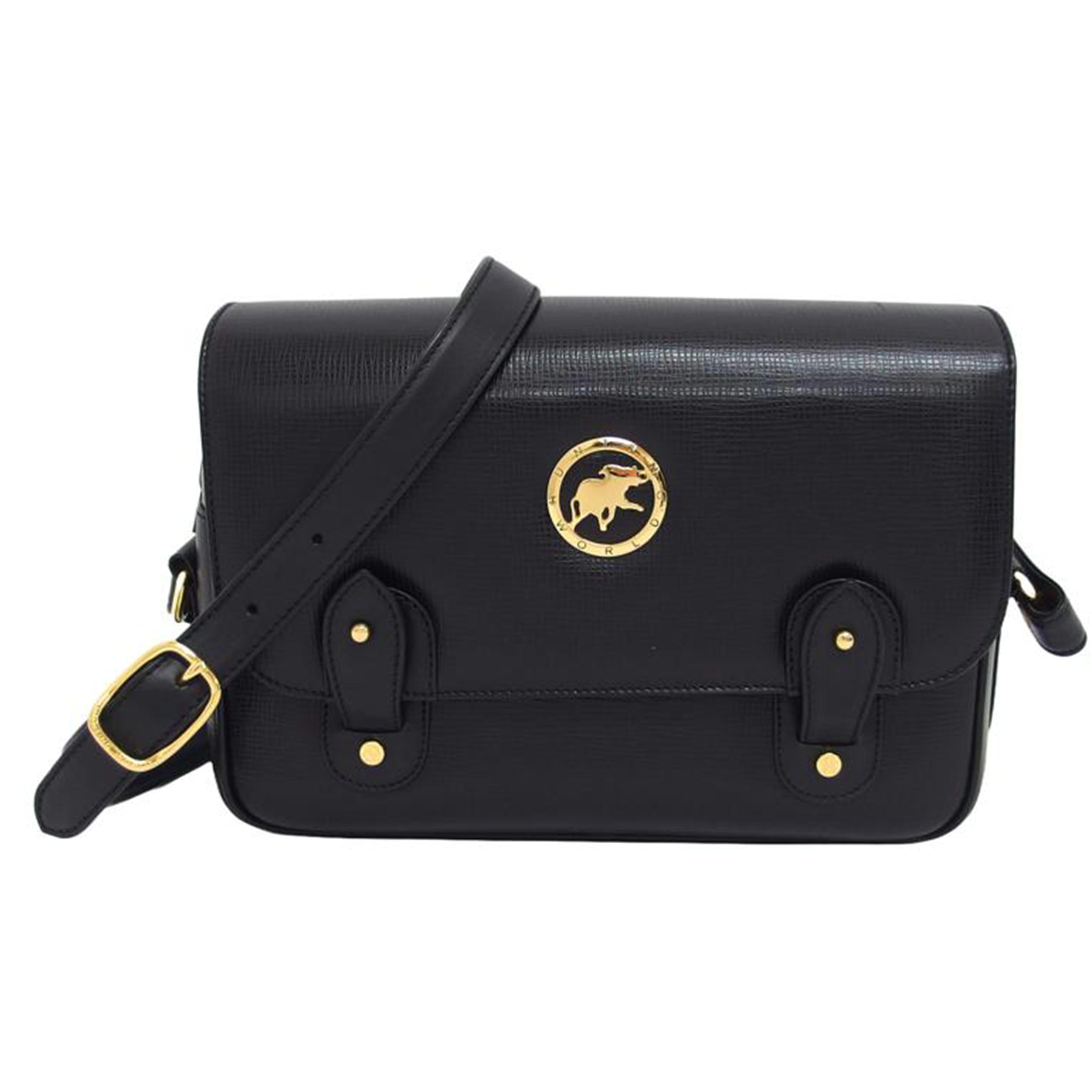 HUNTING WORLD ハンティングワールド/レザーショルダーバッグ/ブラウン//ABランク/04