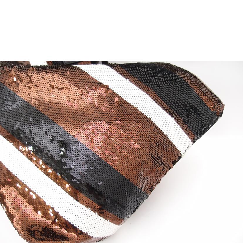 PRADA プラダ ショルダー 肩掛け レディース/スパンコールラージトート/ブラック//110/Aランク/69