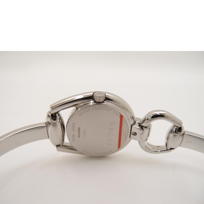 GUCCI グッチ/ホースビット・ホワイトシェル/12Pダイヤ/クオーツ/YA139504//16256534/Aランク/69