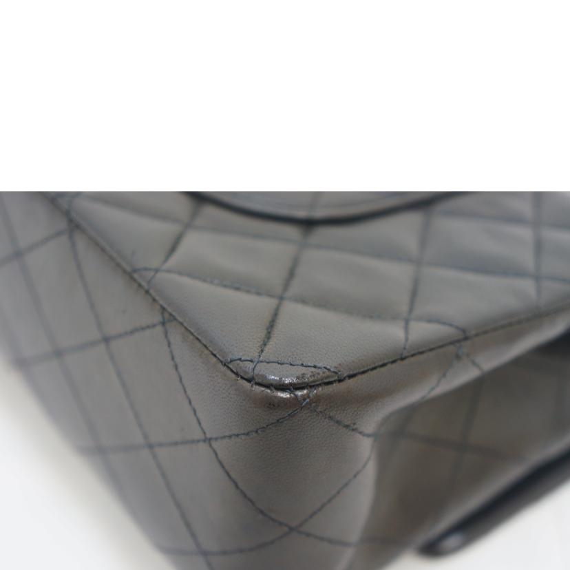 CHANEL シャネル/マトラッセ ラムスキンダブルフラップチェーン BLK/GLD//3498330/Bランク/09